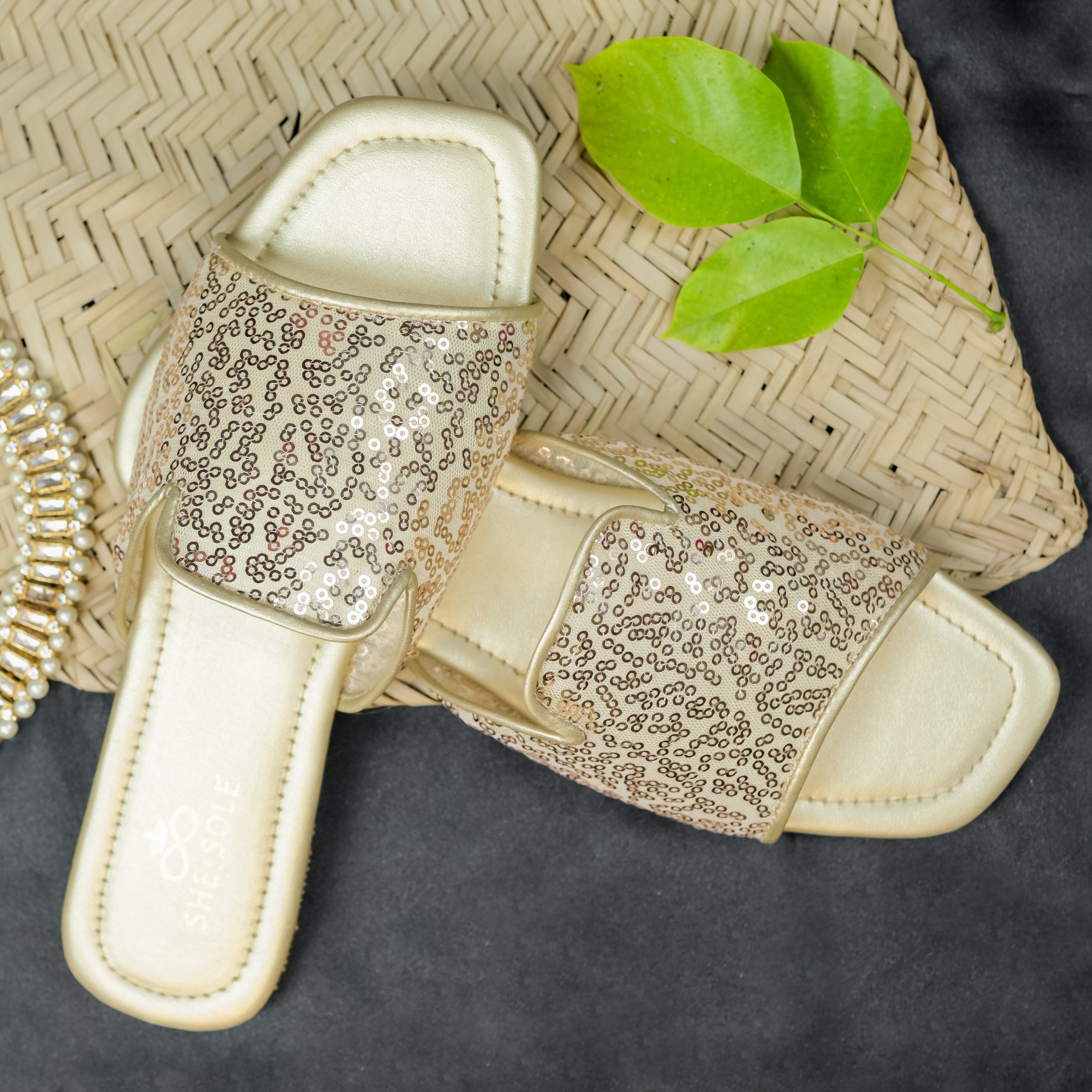 Gleam Gold Flats 35 Gold